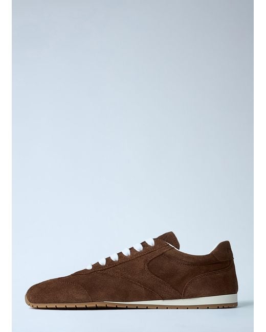 Prada Brown Suede Sneakers