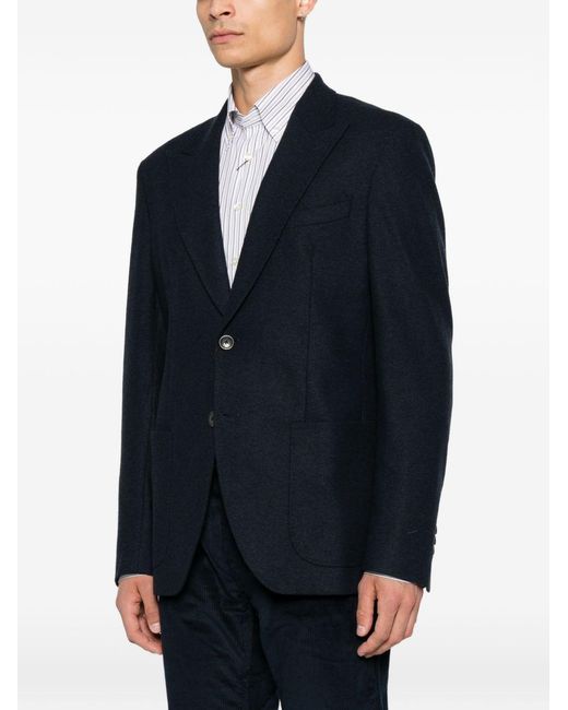 Etro Blue Single-Breasted Jacket for men