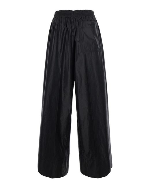 Givenchy Blue Pants With Elasticated Waist And Logo Patch On The Front