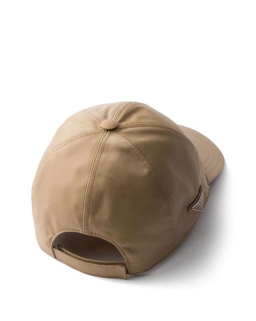 Prada Natural Re-Nylon Baseball Cap for men