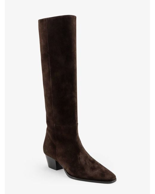 Aeyde Black Medea Suede Boots