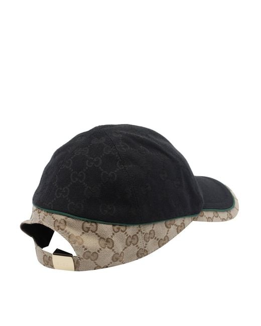Gucci Black Gg Baseball Cap for men