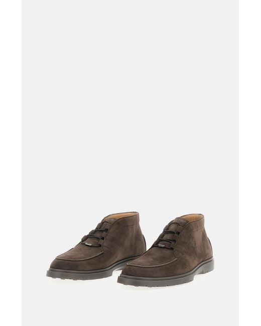 Tod's Brown Suede Chukka Boots for men