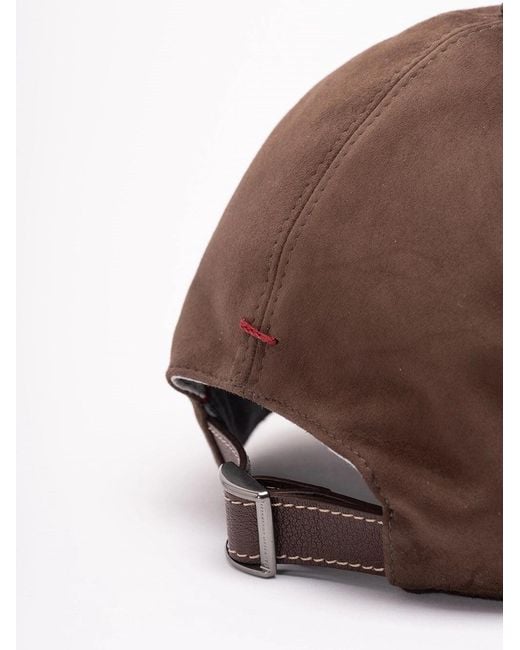 Brunello Cucinelli Brown Baseball Cap for men