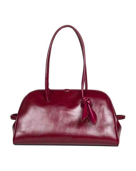 Jacquemus Purple Burgundy The Turismo Bowling Bag