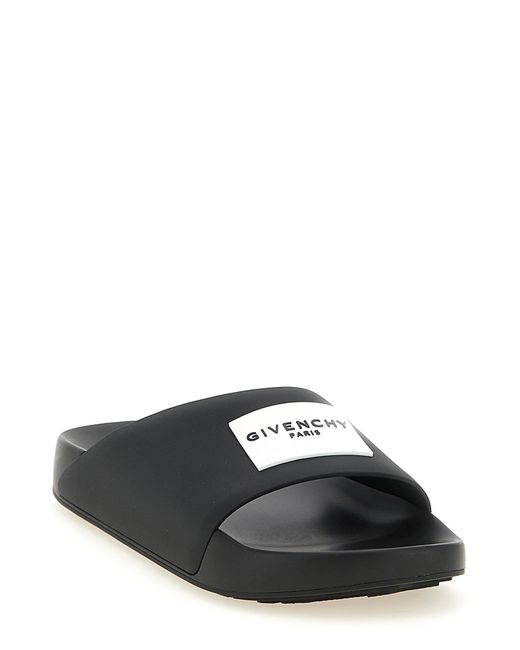 Givenchy Black 'Label' Mules