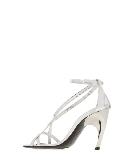 McQueen White Shoes Mules