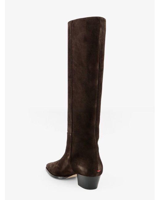 Aeyde Black Medea Suede Boots