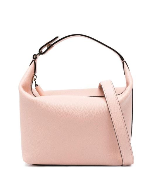 Valextra Pink Mochi Mini Leather Pouch