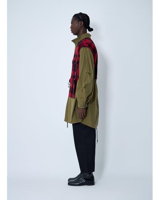Junya Watanabe Red Check Coat for men