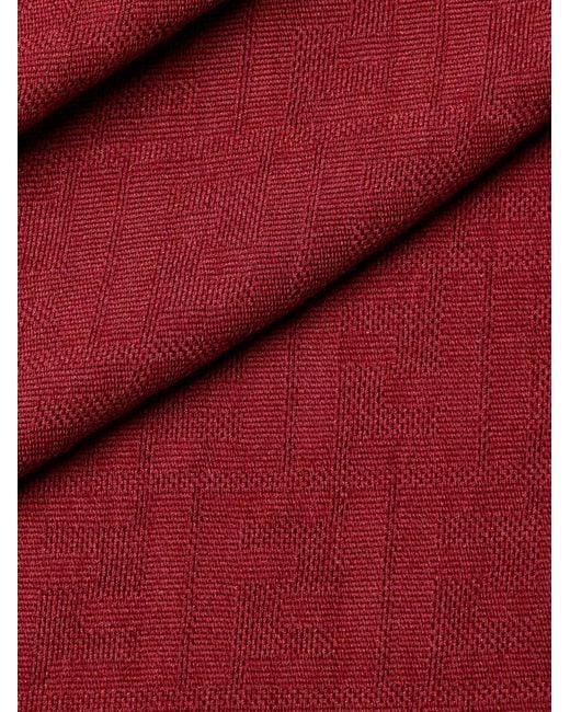 Fendi Red Wool Scarf