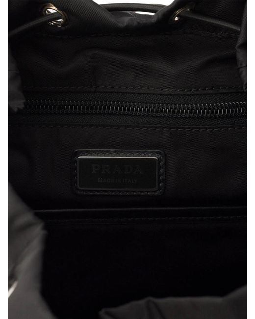 Prada Black Two-Tone Re-Nylon Backpack for men