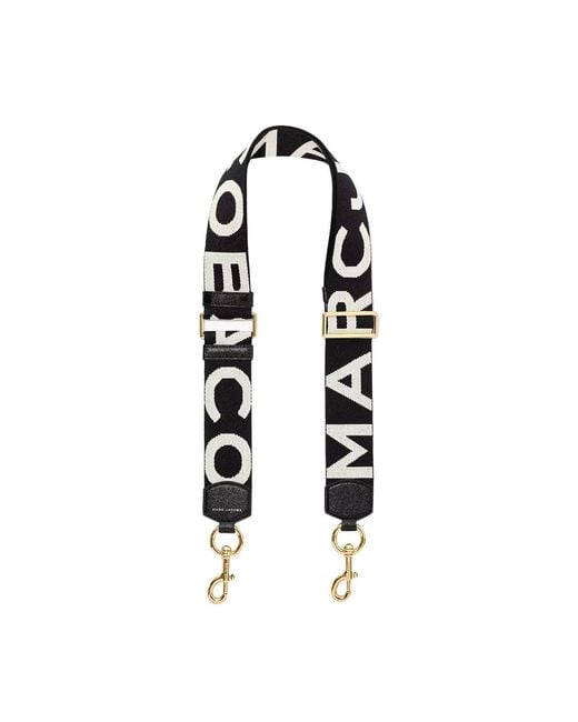 Marc Jacobs Black The Logo Webbing Strap