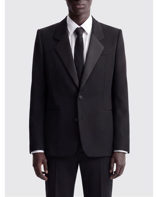 Saint Laurent Blue Single-Breasted Wool Blazer for men