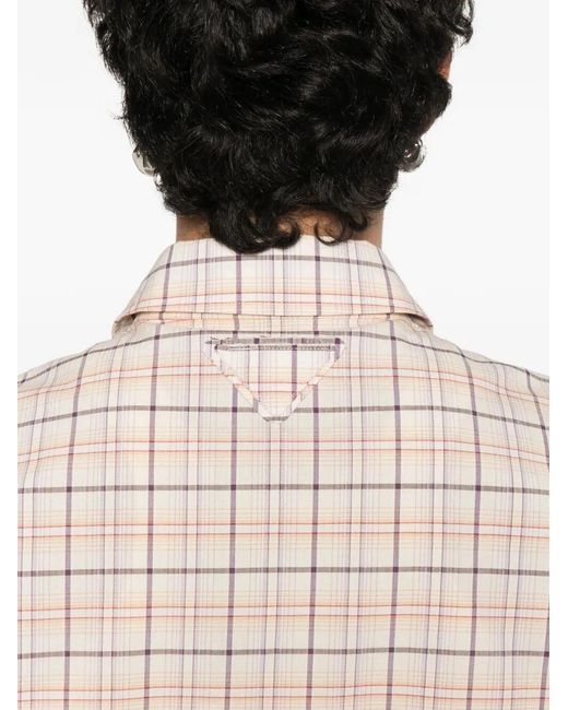 Prada White Cropped Shirt