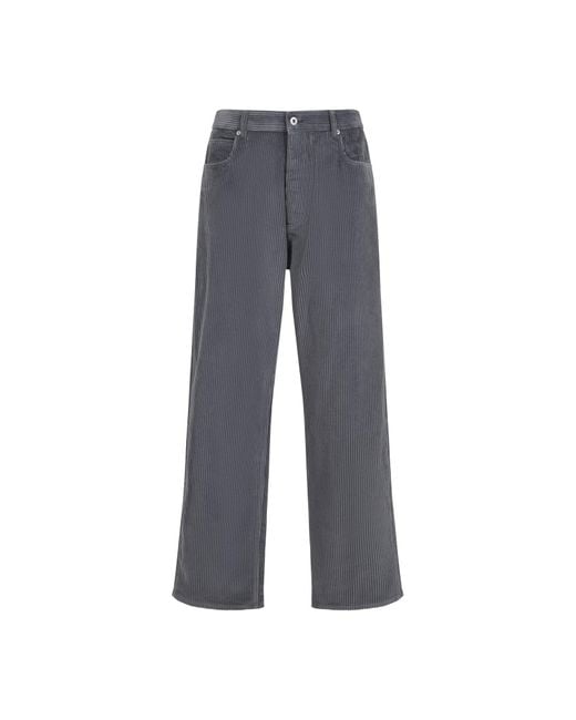 Bottega Veneta Gray Corduroy Pants for men