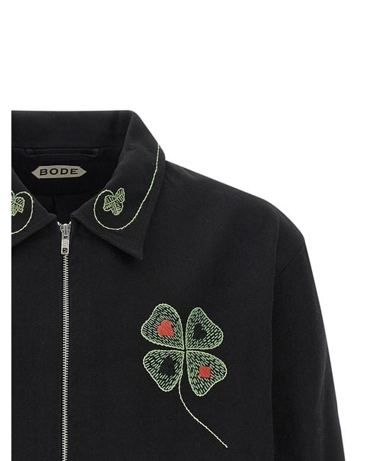 Bode Black 'Lucky Draw' Jacket for men