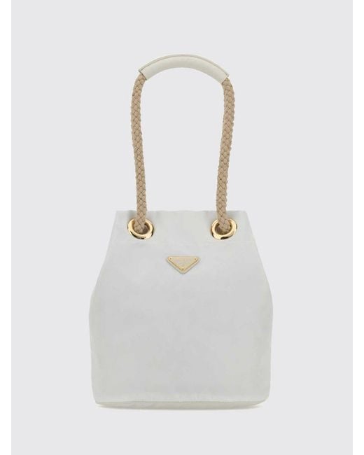 Prada White Tote Bag