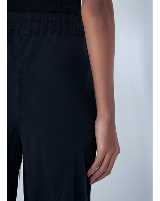 Rick Owens Blue Drawstring Bias Pants