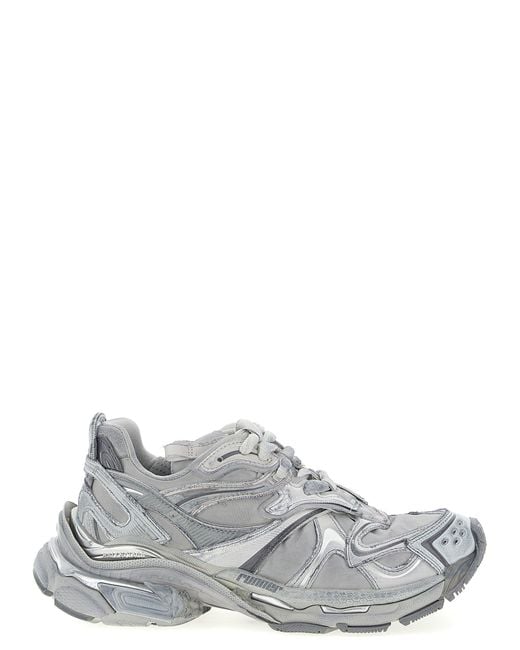 Balenciaga White Polyethylene Athletic Sneakers
