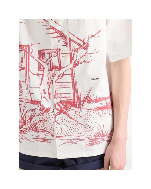 Prada Pink Shirts for men