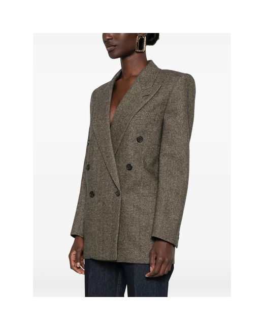 Saint Laurent Brown Jackets