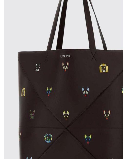 Loewe Black Louis Wain X Puzzle Fold Bag for men