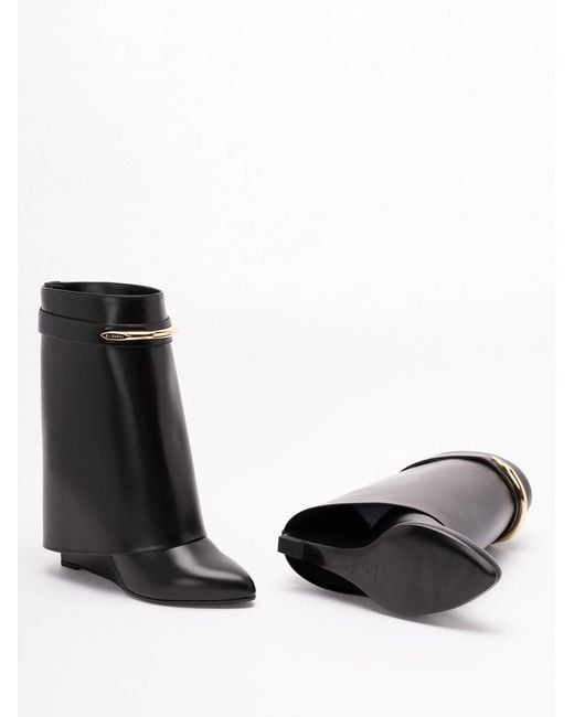 Givenchy Black 'Shark Pinch' Ankle Boots