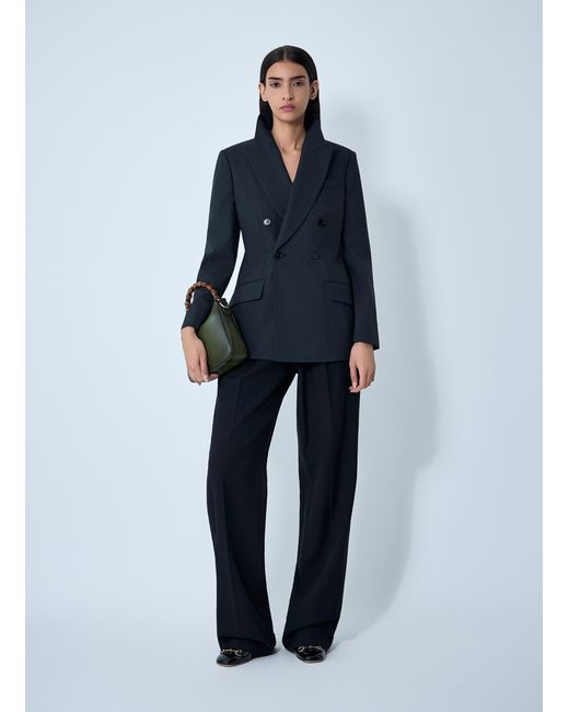 Gucci Blue Double-Breasted Blazer