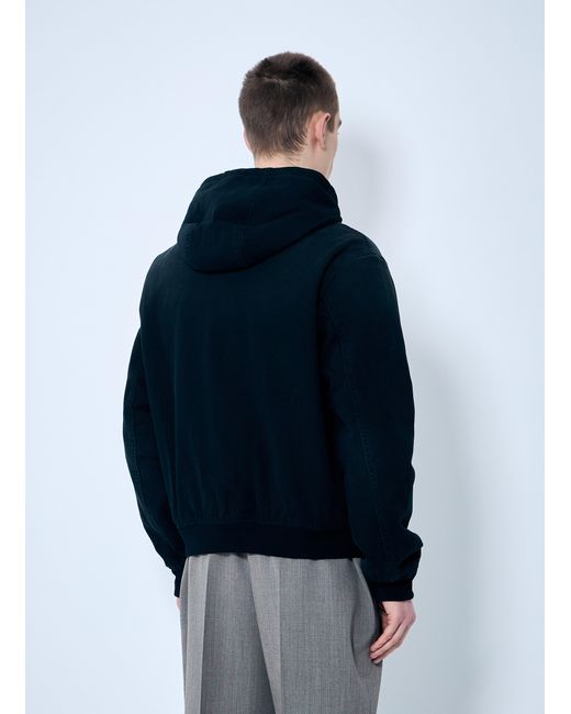 Prada Blue Denim Hooded Jacket for men