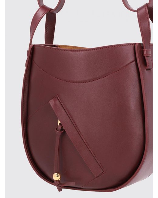 Loewe Pink Structured Leather Zip Shoulder Bag