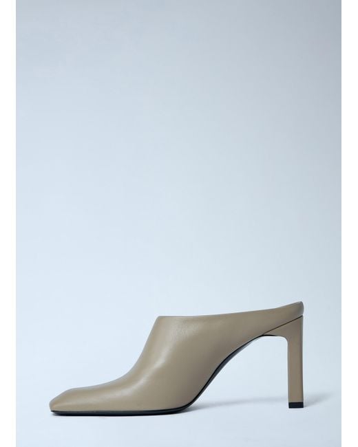Totême Gray Bar Mules