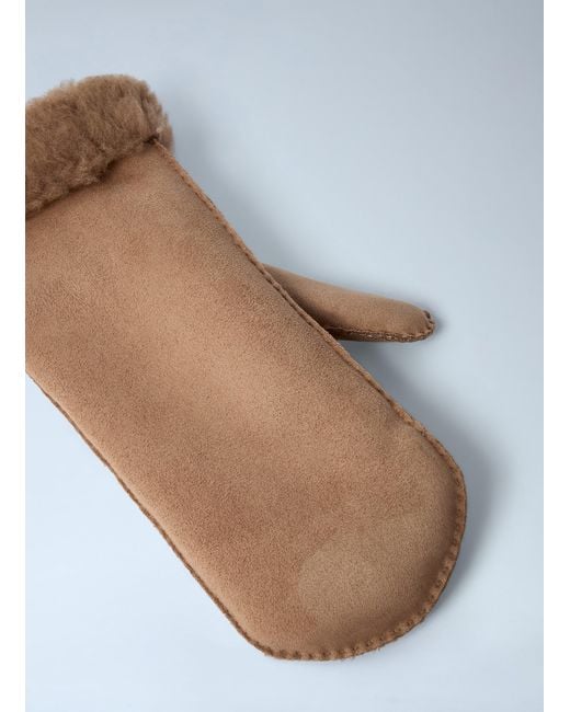 Max Mara White Sand Gloves