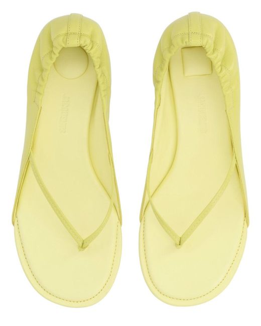 Jacquemus Yellow Elegant Sandals With 4.5 Cm Heel