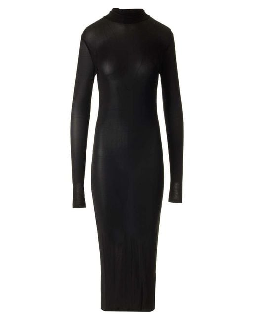 Isabel Marant Black "Vanessa" Fitted Midi Dress