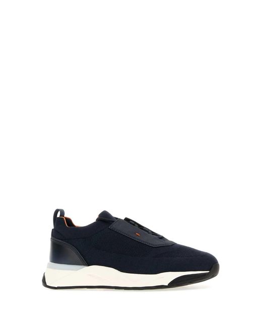 Santoni Blue Flip Sneakers for men