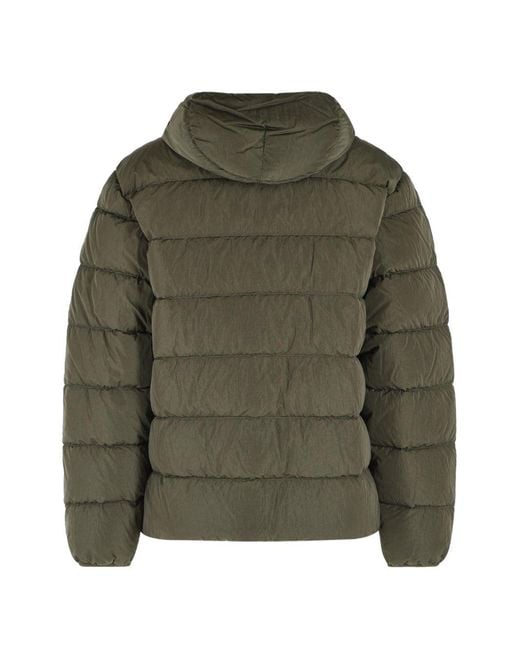 C P Company Green Goggle Down Jacket for men