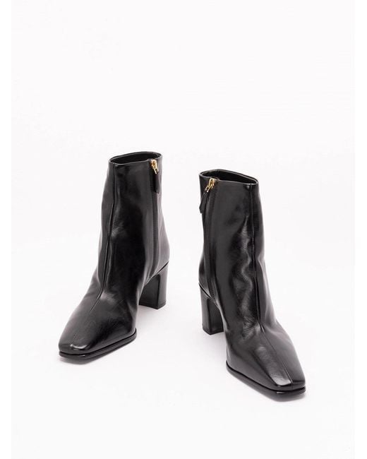 Prada White Leather Booties