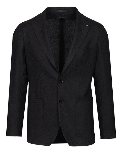 Tagliatore Black 100S Wool Blazer for men