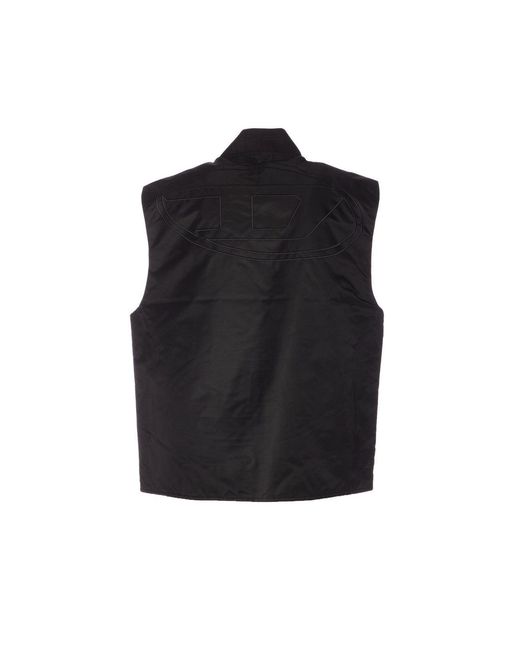 DIESEL Black Logo Reversible W-Type Jacket for men