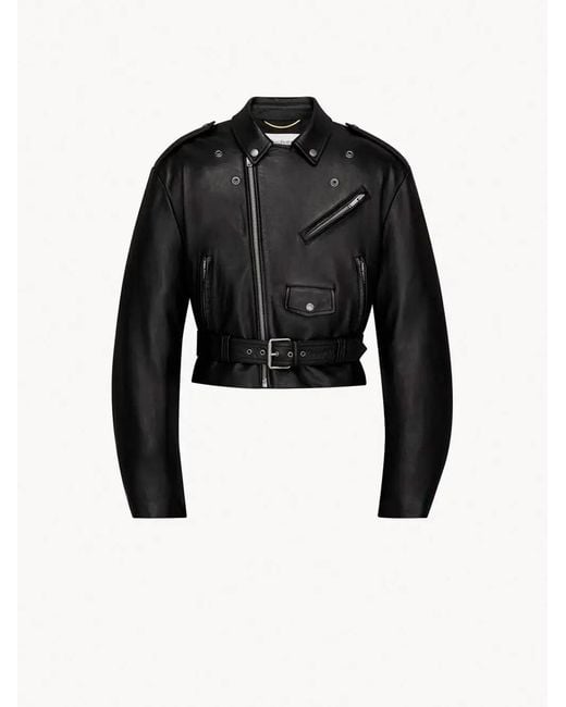 Saint Laurent Black Leather Jacket