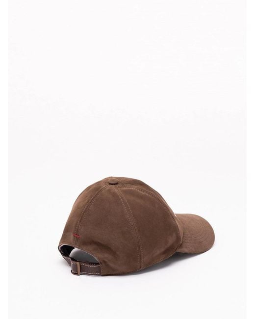 Brunello Cucinelli Brown Baseball Cap for men