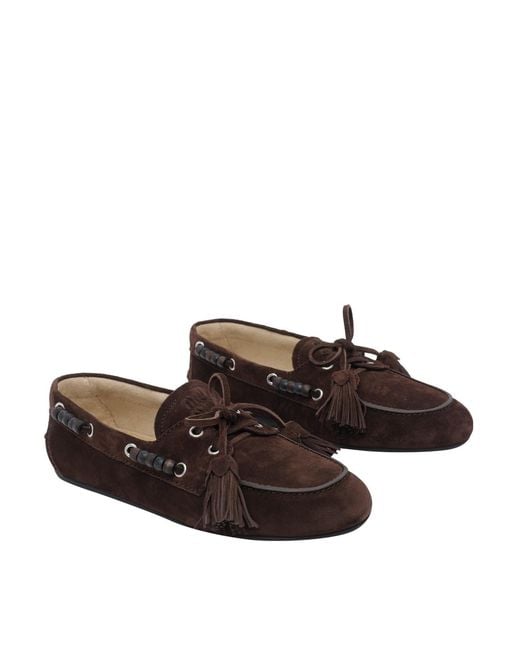 Miu Miu Brown Deck Loafers