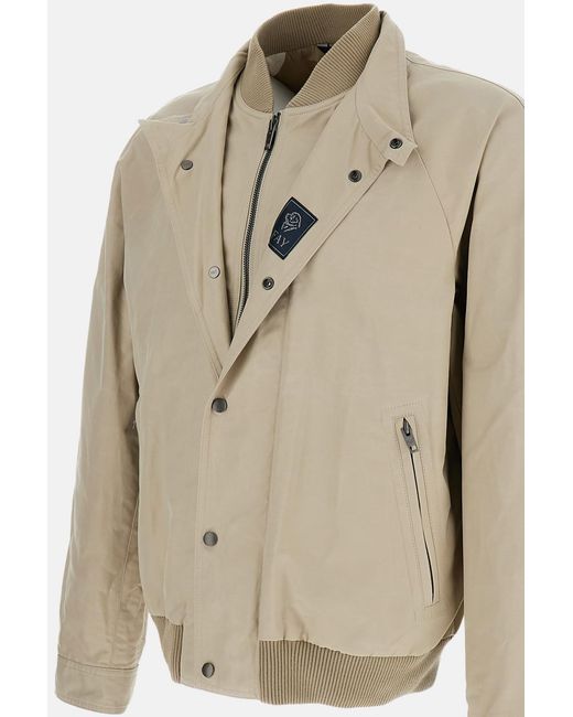 Fay Natural Gentleman Racing Bomber Db Front for men
