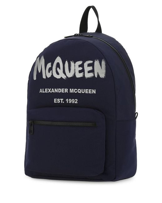 McQueen Blue Bags Backpacks for men