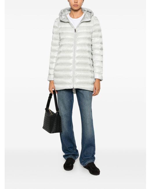 Herno White Ultralight Midi Down Jacket