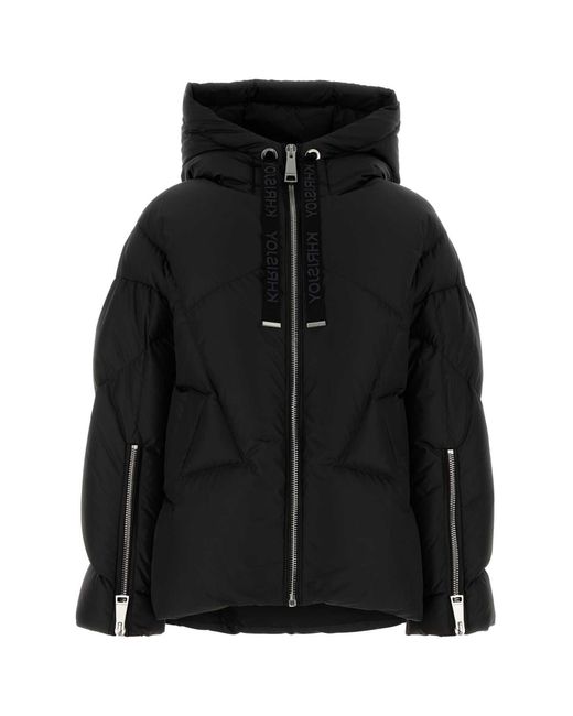 Khrisjoy Black Polyester Blend Milano Down Jacket