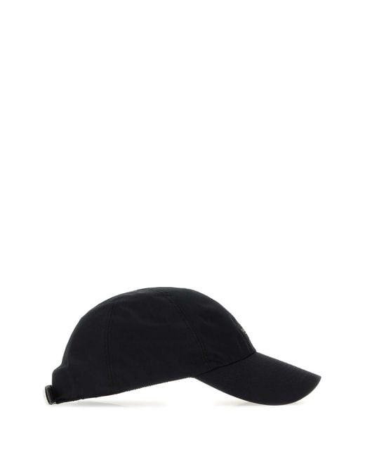 Gucci Black Gabardine Baseball Cap for men