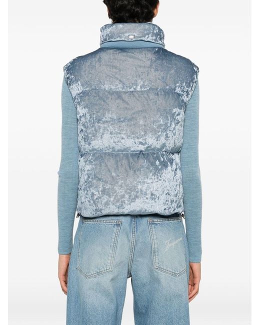 Herno Blue Nylon Down Vest