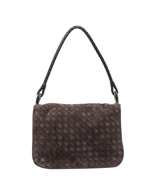 Bottega Veneta Brown Small Swing Messenger Bag for men